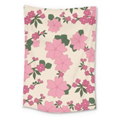 Floral Vintage Flowers Large Tapestry by Dutashop