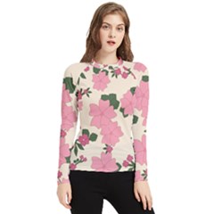 Floral Vintage Flowers Women s Long Sleeve Rash Guard by Dutashop