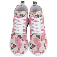 Floral Vintage Flowers Women s Lightweight High Top Sneakers