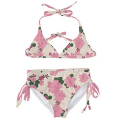 Floral Vintage Flowers Kids  Classic Bikini Set