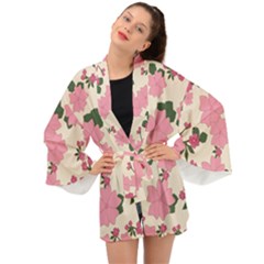 Floral Vintage Flowers Long Sleeve Kimono