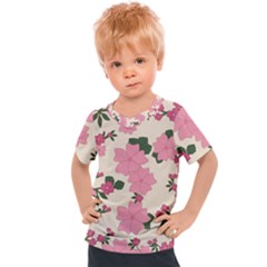 Floral Vintage Flowers Kids  Sports Tee