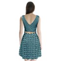 Mazipoodles Blue Donuts Polka Dot Split Back Mini Dress  View2