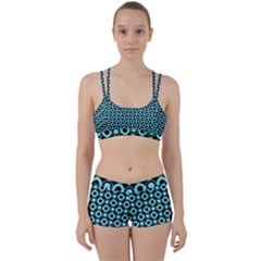 Mazipoodles Blue Donuts Polka Dot Perfect Fit Gym Set by Mazipoodles