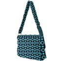 Mazipoodles Blue Donuts Polka Dot Full Print Messenger Bag (S) View2