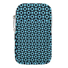 Mazipoodles Blue Donuts Polka Dot Waist Pouch (small)