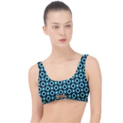 Mazipoodles Blue Donuts Polka Dot The Little Details Bikini Top by Mazipoodles