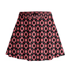 Mazipoodles Red Donuts Polka Dot  Mini Flare Skirt by Mazipoodles