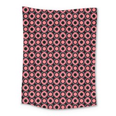 Mazipoodles Red Donuts Polka Dot  Medium Tapestry