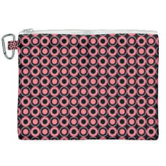 Mazipoodles Red Donuts Polka Dot  Canvas Cosmetic Bag (xxl) by Mazipoodles