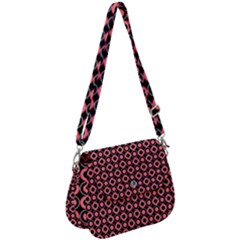 Mazipoodles Red Donuts Polka Dot  Saddle Handbag by Mazipoodles