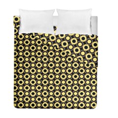  Mazipoodles Yellow Donuts Polka Dot Duvet Cover Double Side (full/ Double Size) by Mazipoodles