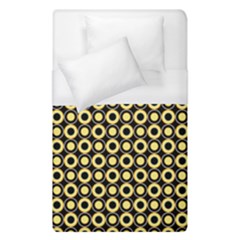  Mazipoodles Yellow Donuts Polka Dot Duvet Cover (single Size) by Mazipoodles