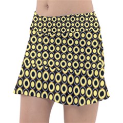  Mazipoodles Yellow Donuts Polka Dot Classic Tennis Skirt by Mazipoodles