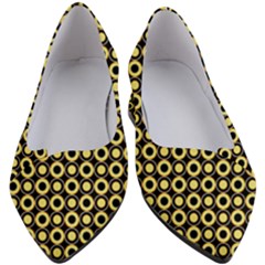  Mazipoodles Yellow Donuts Polka Dot Women s Block Heels  by Mazipoodles