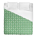 Mazipoodles Green White Donuts Polka Dot  Duvet Cover (Full/ Double Size) View1