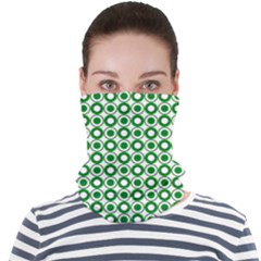 Mazipoodles Green White Donuts Polka Dot  Face Seamless Bandana (adult) by Mazipoodles