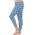 Mazipoodles Dusty Duck Egg Blue White Donuts Polka Dot Classic Winter Leggings View2