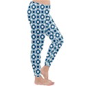 Mazipoodles Dusty Duck Egg Blue White Donuts Polka Dot Classic Winter Leggings View3