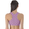 Mazipoodles Magenta White Donuts Polka Dot Fitness Sports Bra View2