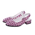 Mazipoodles Magenta White Donuts Polka Dot Women s Classic Slingback Heels View2