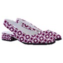 Mazipoodles Magenta White Donuts Polka Dot Women s Classic Slingback Heels View3