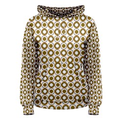 Mazipoodles Olive White Donuts Polka Dot Women s Pullover Hoodie