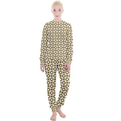 Mazipoodles Olive White Donuts Polka Dot Women s Lounge Set by Mazipoodles