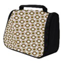 Mazipoodles Olive White Donuts Polka Dot Full Print Travel Pouch (Small) View1