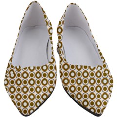 Mazipoodles Olive White Donuts Polka Dot Women s Block Heels  by Mazipoodles