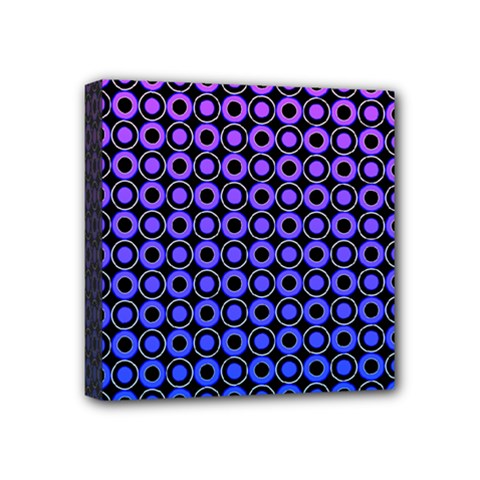 Mazipoodles Purple Pink Gradient Donuts Polka Dot Mini Canvas 4  X 4  (stretched) by Mazipoodles