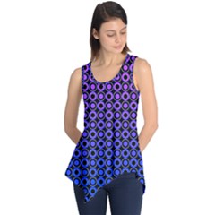 Mazipoodles Purple Pink Gradient Donuts Polka Dot Sleeveless Tunic by Mazipoodles