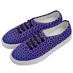 Mazipoodles Purple Pink Gradient Donuts Polka Dot Women s Classic Low Top Sneakers by Mazipoodles