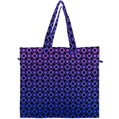 Mazipoodles Purple Pink Gradient Donuts Polka Dot Canvas Travel Bag by Mazipoodles