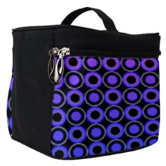 Mazipoodles Purple Pink Gradient Donuts Polka Dot Make Up Travel Bag (small) by Mazipoodles