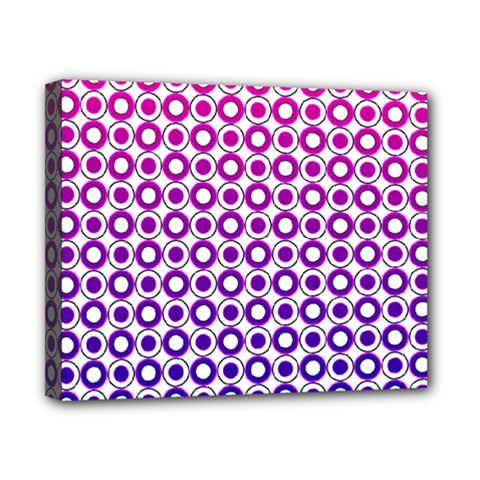 Mazipoodles Pink Purple White Gradient Donuts Polka Dot  Canvas 10  X 8  (stretched) by Mazipoodles