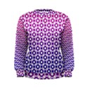 Mazipoodles Pink Purple White Gradient Donuts Polka Dot  Women s Sweatshirt View1