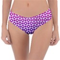 Mazipoodles Pink Purple White Gradient Donuts Polka Dot  Reversible Classic Bikini Bottoms View1