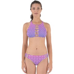 Mazipoodles Pink Purple White Gradient Donuts Polka Dot  Perfectly Cut Out Bikini Set by Mazipoodles