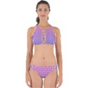 Mazipoodles Pink Purple White Gradient Donuts Polka Dot  Perfectly Cut Out Bikini Set View1