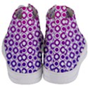 Mazipoodles Pink Purple White Gradient Donuts Polka Dot  Women s Mid-Top Canvas Sneakers View4