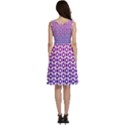 Mazipoodles Pink Purple White Gradient Donuts Polka Dot  Sleeveless V-neck skater dress with Pockets View4