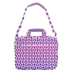 Mazipoodles Pink Purple White Gradient Donuts Polka Dot  Macbook Pro 16  Shoulder Laptop Bag by Mazipoodles