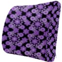 Bitesize Flowers Pearls And Donuts Lilac Black Seat Cushion View3