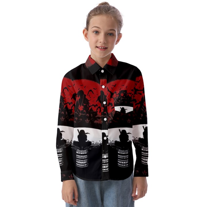 Itachi uchiha Kids  Long Sleeve Shirt