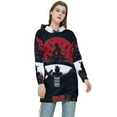 Itachi Uchiha Women s Long Oversized Pullover Hoodie by ToToMax