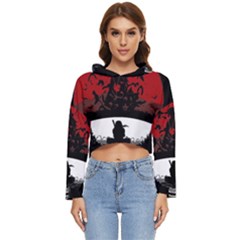 Itachi Uchiha Women s Lightweight Cropped Hoodie