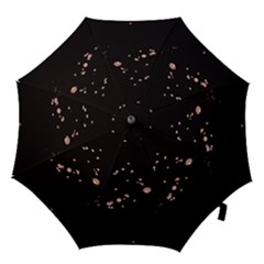 Abstract Rose Gold Glitter Background Hook Handle Umbrellas (small) by artworkshop