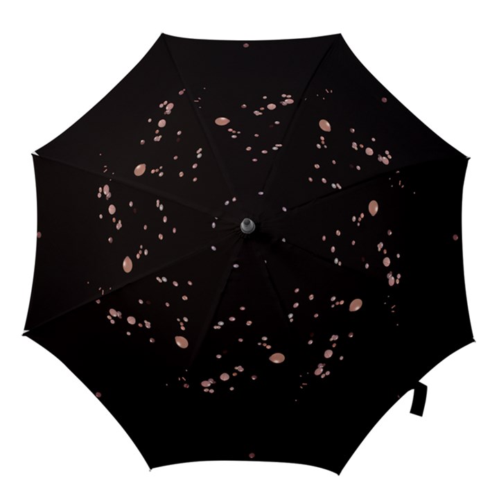 Abstract Rose Gold Glitter Background Hook Handle Umbrellas (Small)