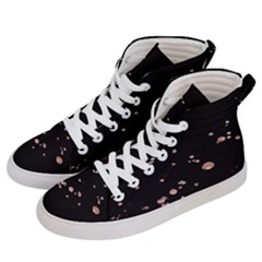 Abstract Rose Gold Glitter Background Men s Hi-top Skate Sneakers by artworkshop